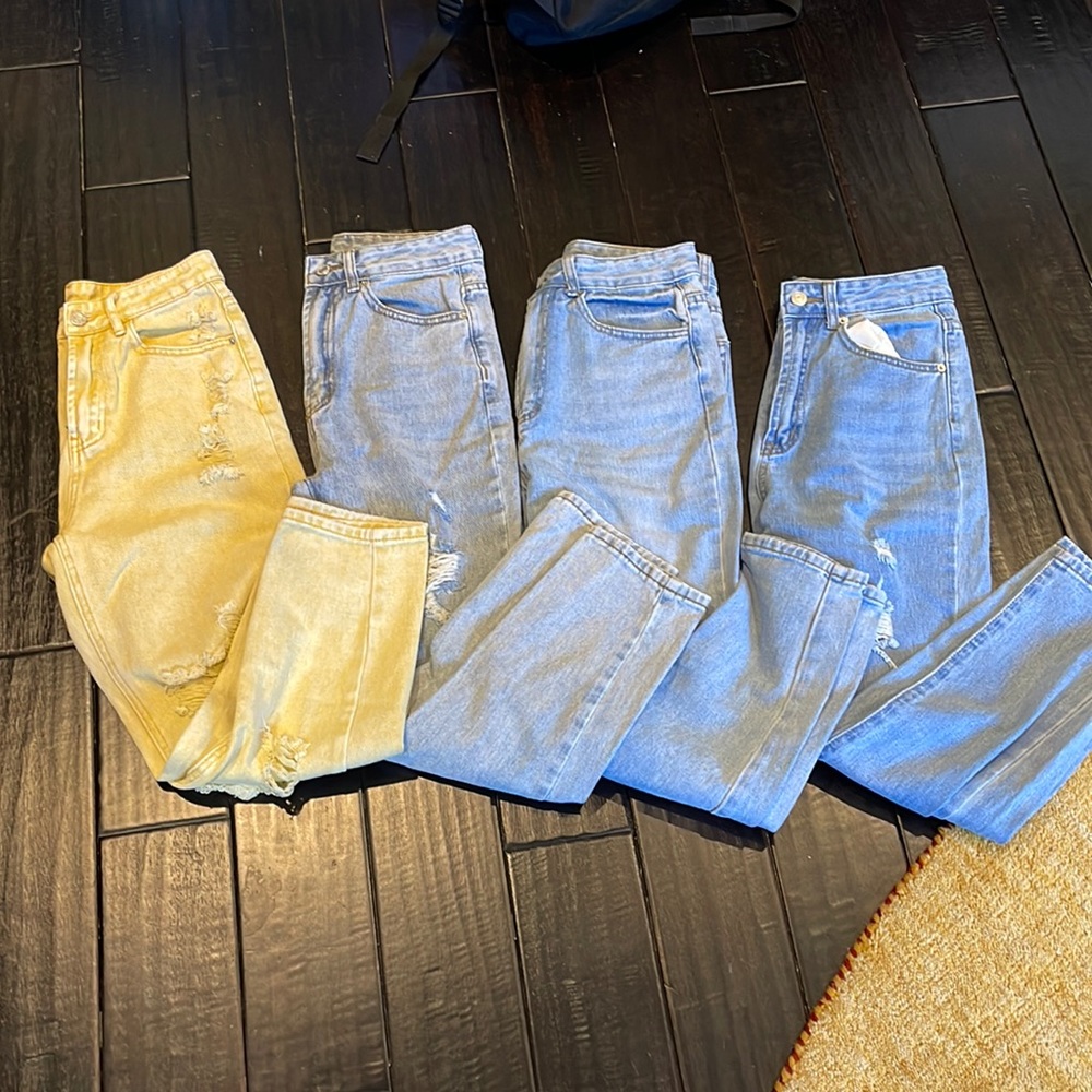 Lot of 4 pairs of SHEIN High waisted mom jeans